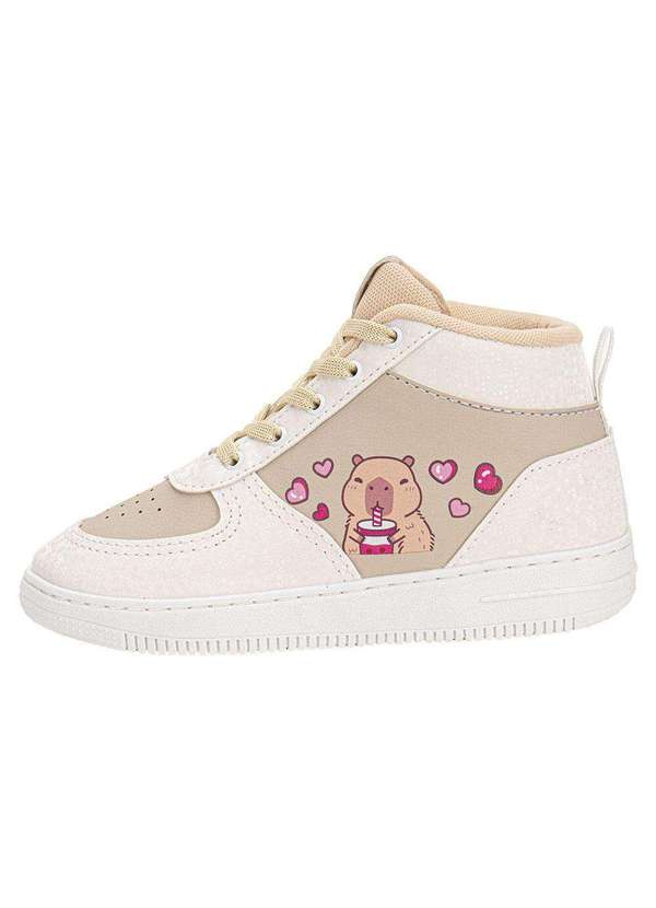 Minipé - Tênis Infantil Capivara Cano Alto Minipé Mp2536s - Bege 2