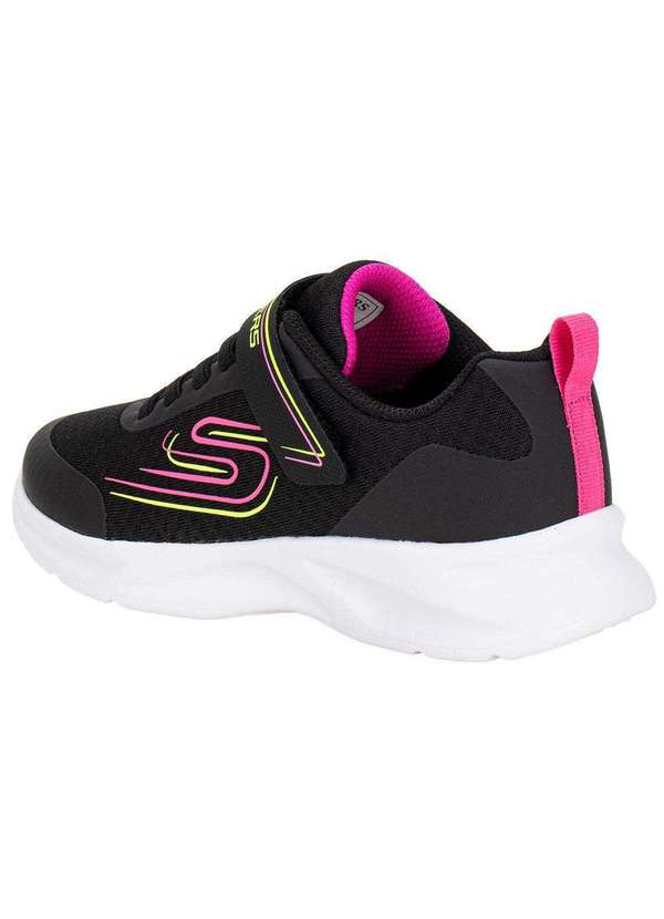 Skechers - Tênis Infantil Dynamatic Nonstop Speed Skechers 303577l Preto/Rosa 3