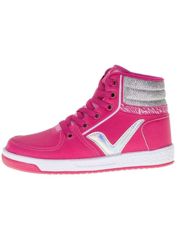 Via Vip - Tênis Infantil Feminino Cano Alto Via Vip - Vv3804 - Pink 2
