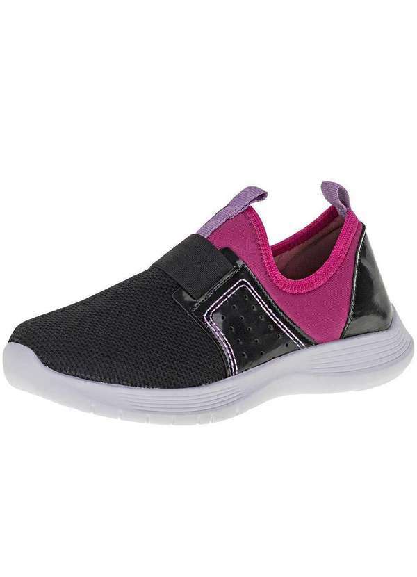 Ju Flores - Tênis Infantil Feminino Ju Flores - 32025 - Preto/Rosa