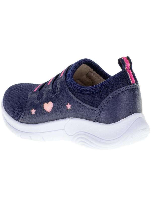 Lily Kids - Tênis Infantil Feminino Slip On Lily Kids - 19022 - Azul/Rosa 3