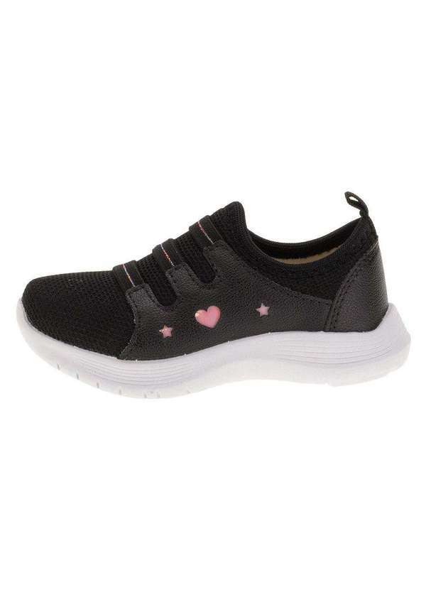 Lily Kids - Tênis Infantil Feminino Slip On Lily Kids - 19022 - Preto 2