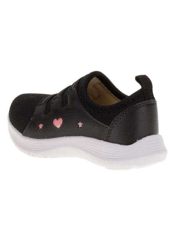 Lily Kids - Tênis Infantil Feminino Slip On Lily Kids - 19022 - Preto 3
