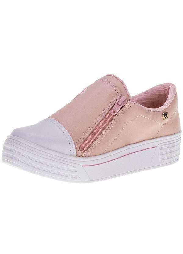 Pink Cats - Tênis Infantil Feminino Slip On Pink Cats - V2781 - Rosa