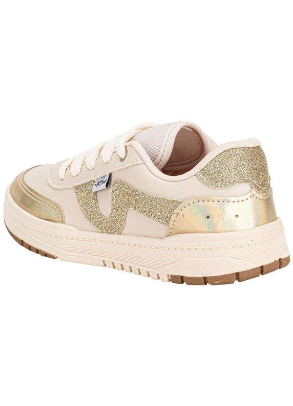 Kidy - Tênis Infantil K360 Kidy 4481006 Bege/Ouro 3