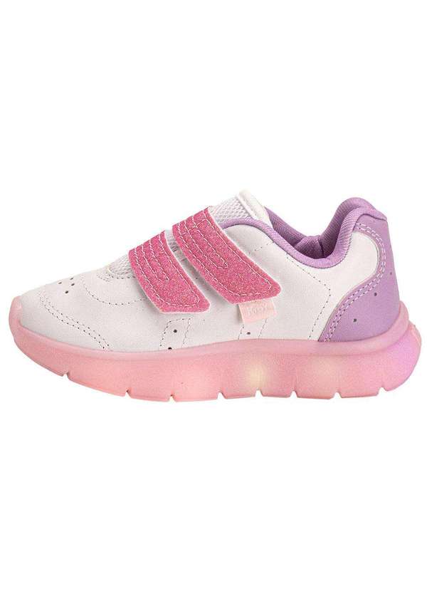 Kidy - Tênis Infantil Led Flex Light Kidy 0201211 Branco/Rosa 2