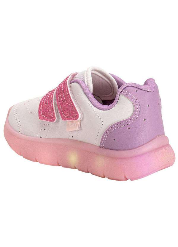 Kidy - Tênis Infantil Led Flex Light Kidy 0201211 Branco/Rosa 3