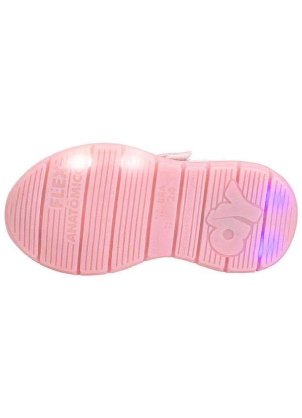 Kidy - Tênis Infantil Led Flex Light Kidy 0201211 Branco/Rosa 4