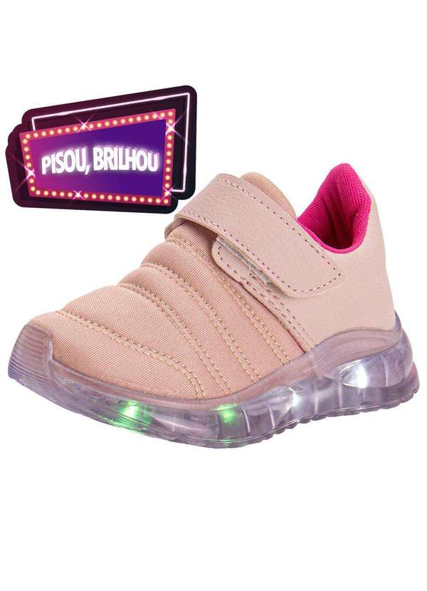 Fuffy - Tênis Infantil Led Fuffy 15715 Salmão
