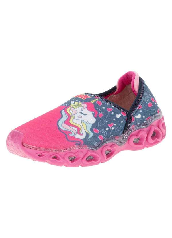 Kidy - Tênis Infantil Led Light Fun Kidy - 0351061 - Azul/Rosa