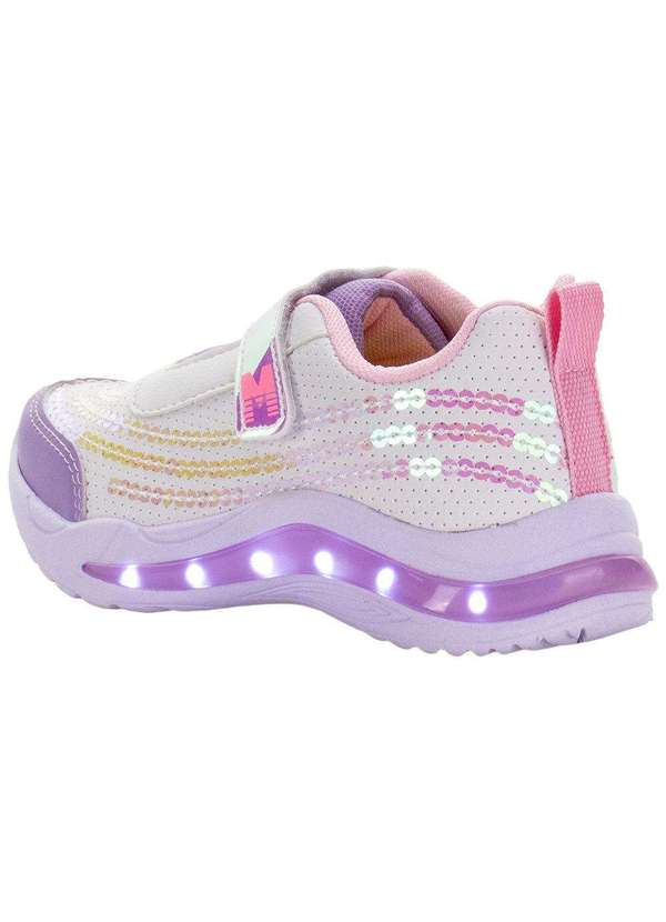 Minipé - Tênis Infantil Led Minipé - Mp2308 - Branco/Rosa 3