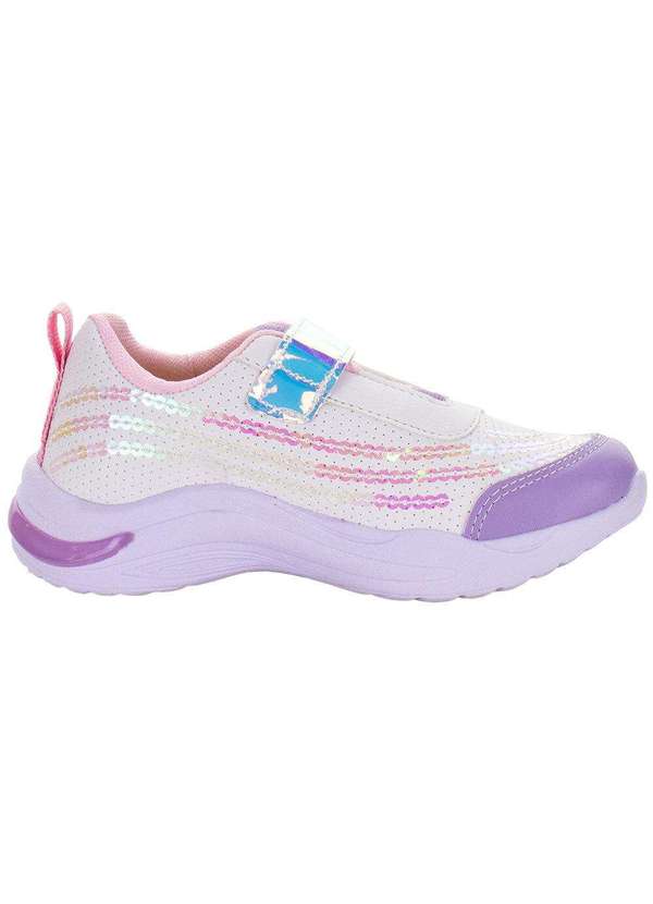 Minipé - Tênis Infantil Led Minipé - Mp2308 - Branco/Rosa 5