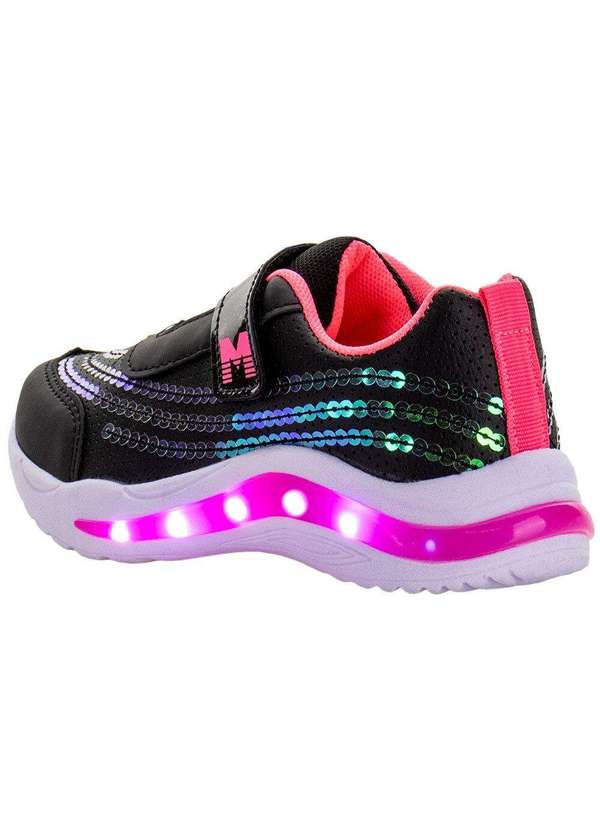 Minipé - Tênis Infantil Led Minipé - Mp2308 - Preto/Rosa 3