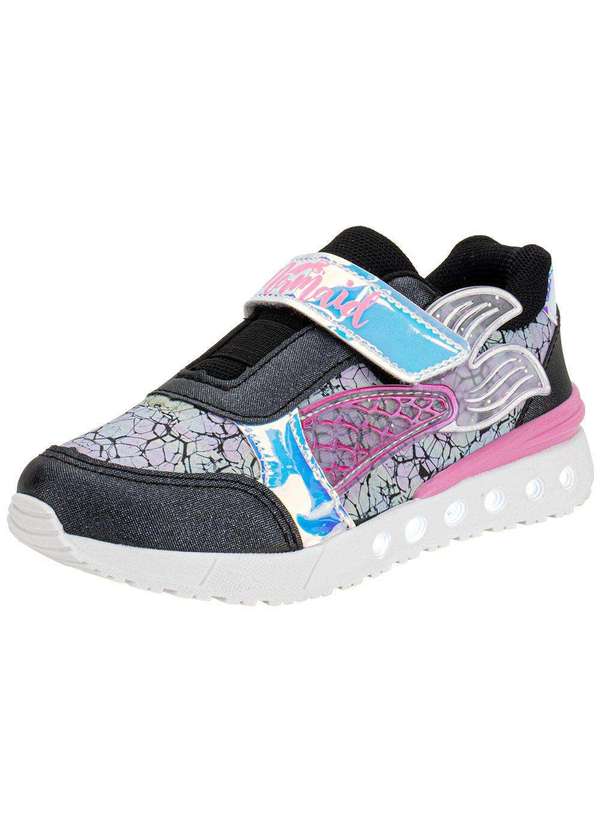Minipé - Tênis Infantil Led Minipé Mp2511 Preto/Rosa
