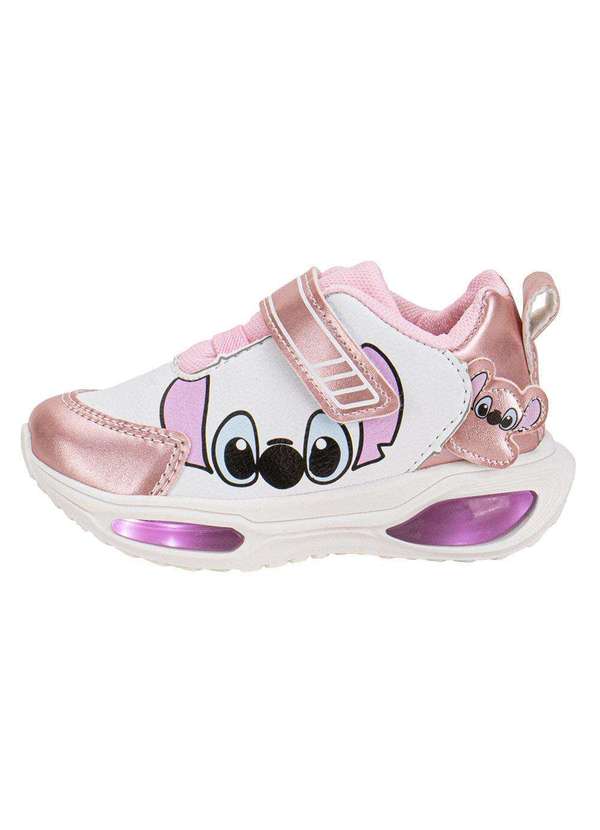 Minipé - Tênis Infantil Led Minipé Mp2516 - Branco/Rosa 2
