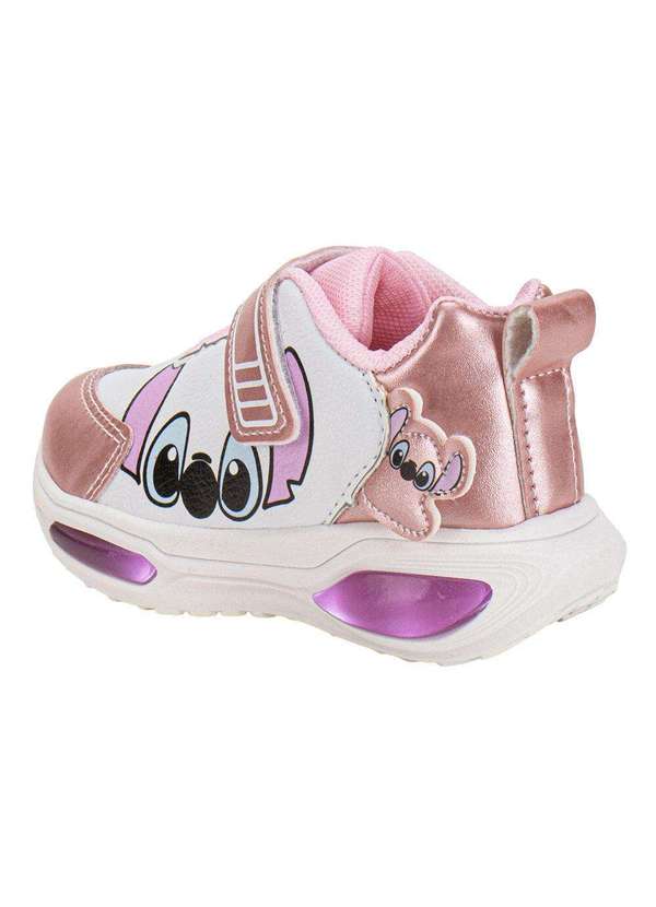Minipé - Tênis Infantil Led Minipé Mp2516 - Branco/Rosa 3