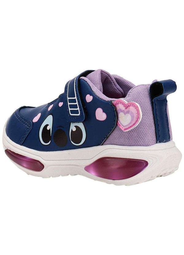 Minipé - Tênis Infantil Led Minipé Mp2516 Marinho/Rosa 3