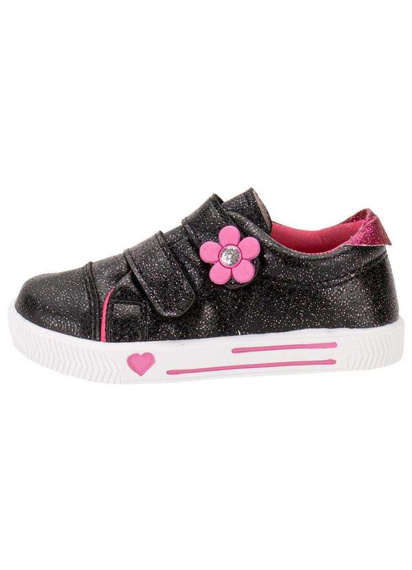Linda Ju - Tênis Infantil Linda Jú - 15551 - Preto/Pink 2