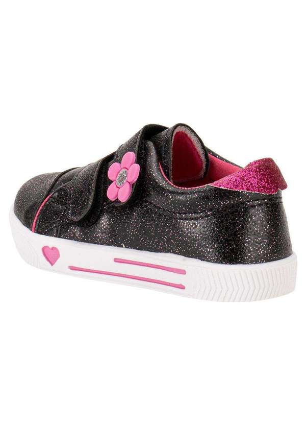 Linda Ju - Tênis Infantil Linda Jú - 15551 - Preto/Pink 3