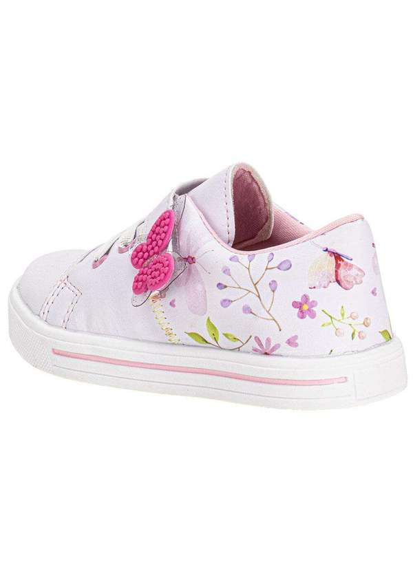 Linda Ju - Tênis Infantil Linda Jú - 15551 Branco/Rosa 06 3