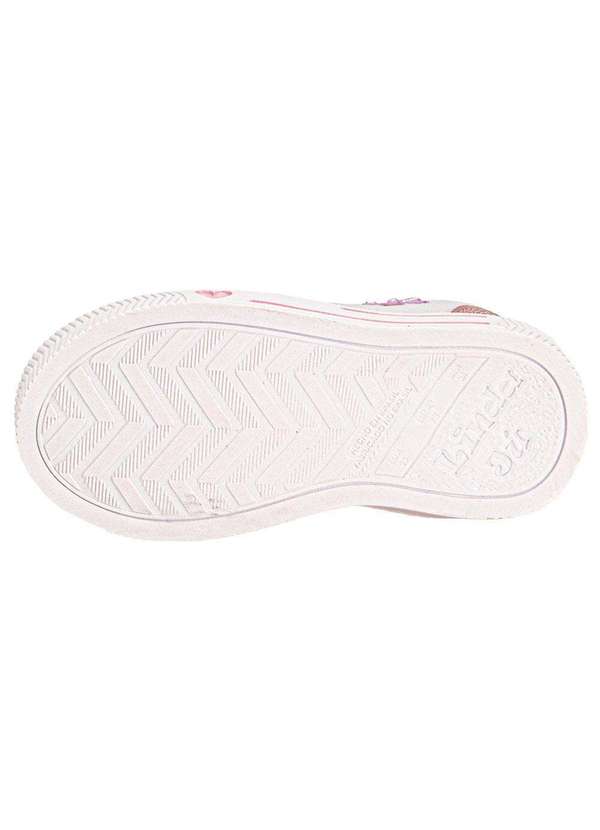 Linda Ju - Tênis Infantil Linda Jú 202538 - Branco/Rosa 4