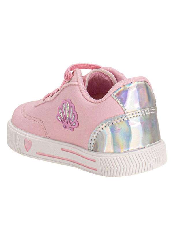 Linda Ju - Tênis Infantil Linda Jú 202538 - Rosa/Prata 3