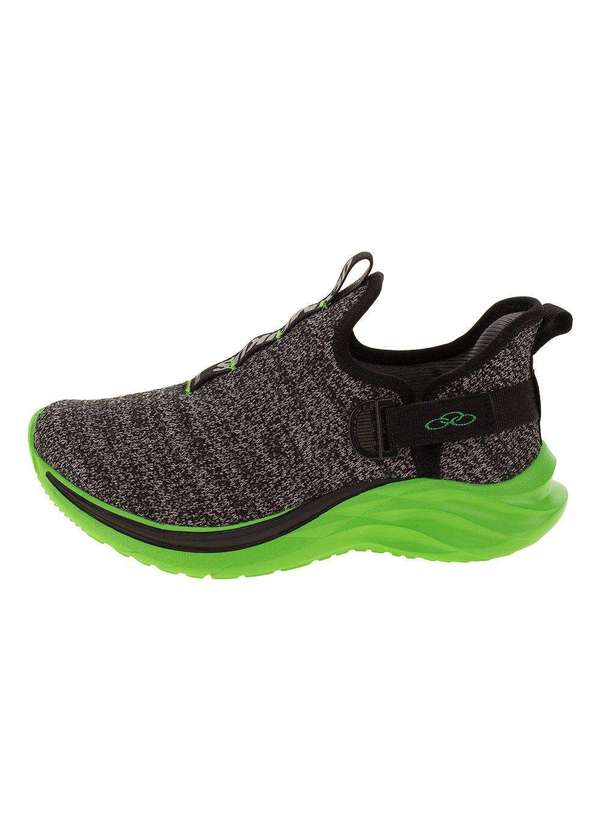 Olympikus - Tênis Infantil Maneiro Kids Olympikus - 942 - Preto/Verde 2