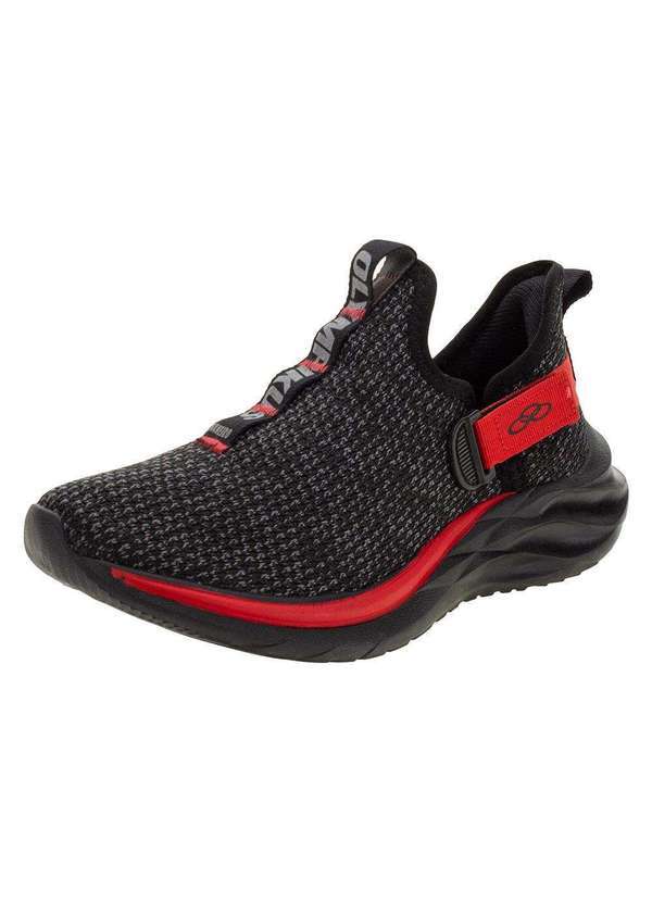 Olympikus - Tênis Infantil Maneiro Kids Olympikus - 942 - Preto/Vermelho