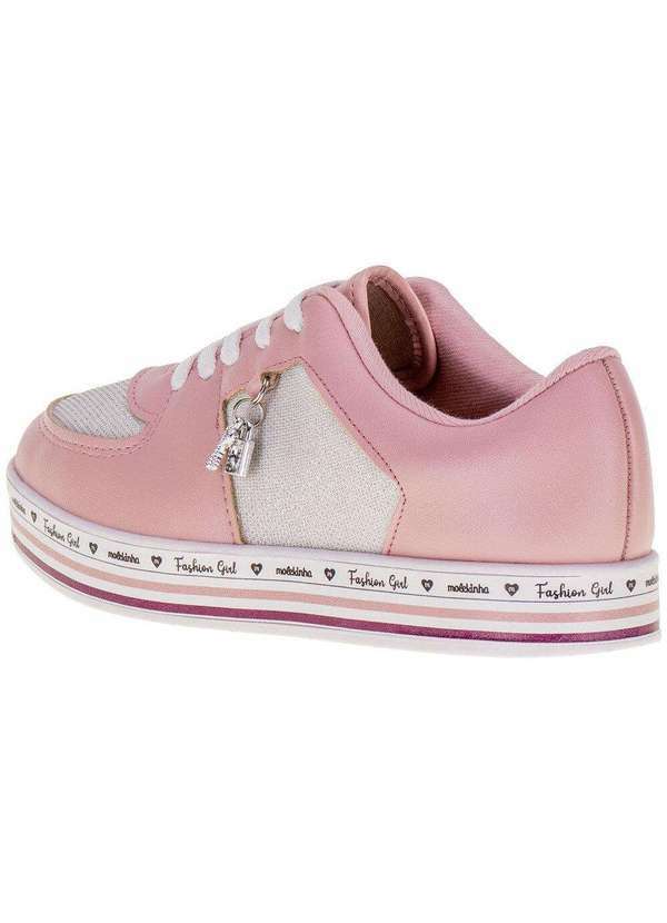 Molekinha - Tênis Infantil Molekinha - 25201907 - Branco/Rosa 3
