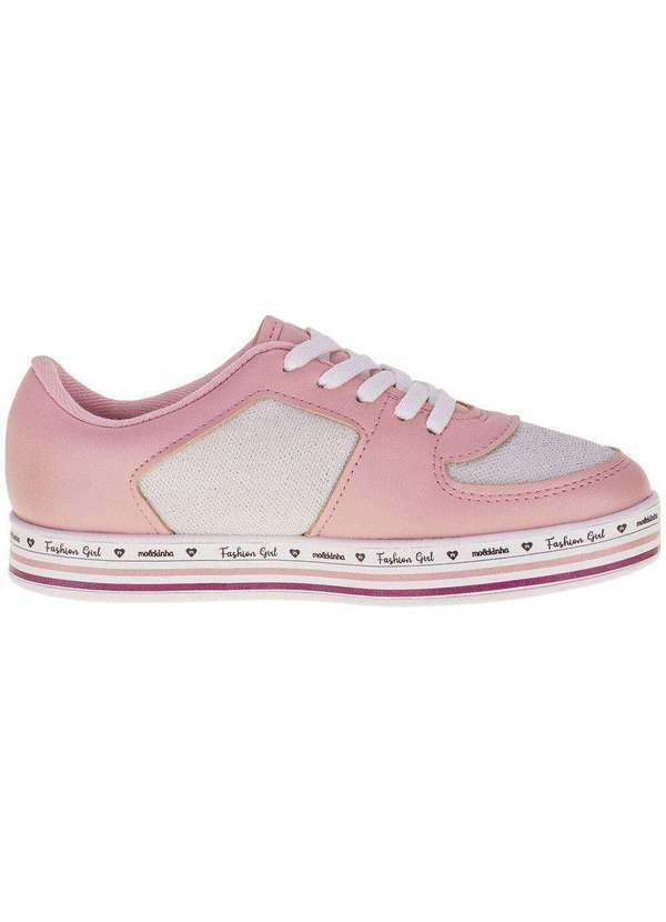 Molekinha - Tênis Infantil Molekinha - 25201907 - Branco/Rosa 5