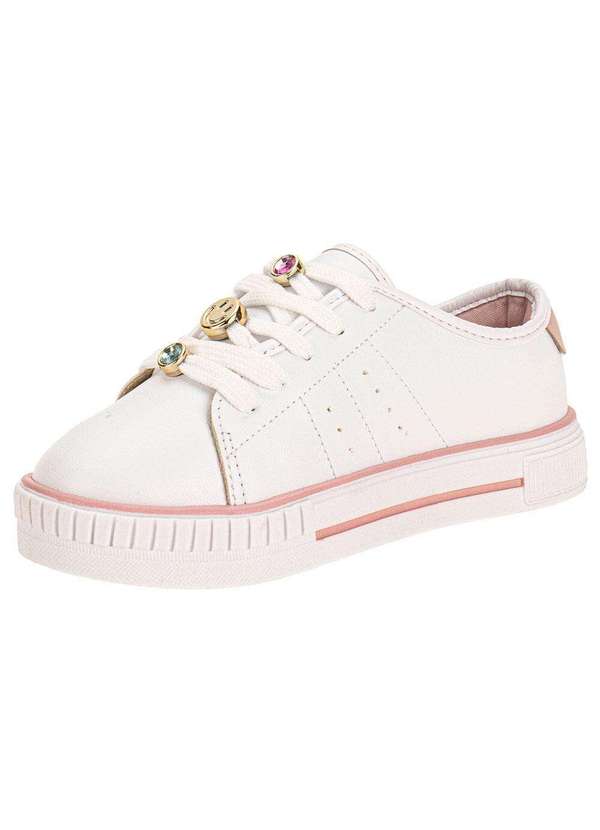 Molekinha - Tênis Infantil Molekinha 2565113 - Branco/Rosa