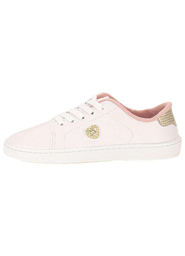 Molekinha - Tênis Infantil Molekinha 2574102 - Branco/Rosa 2