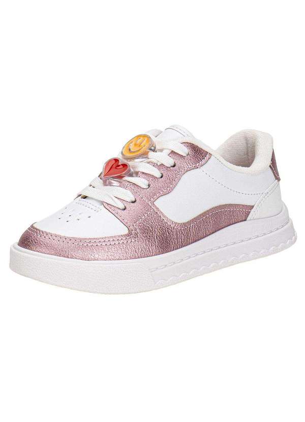 Molekinha - Tênis Infantil Molekinha 2575107 - Branco/Rosa