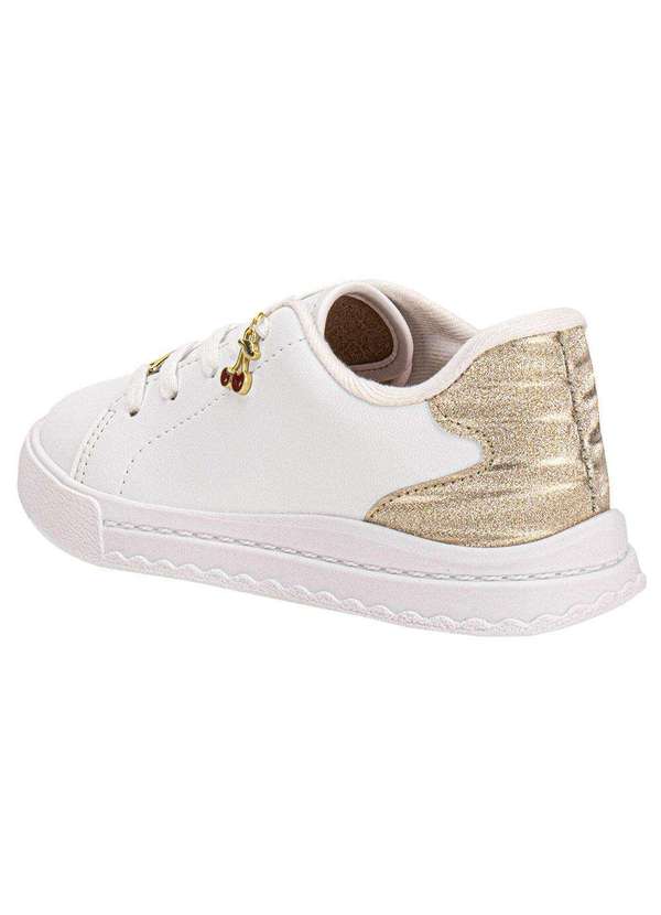 Molekinha - Tênis Infantil Molekinha 2575113 - Branco/Dourado 3