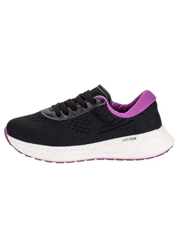 Molekinha - Tênis Infantil Molekinha 2580101 - Preto/Lilas 2