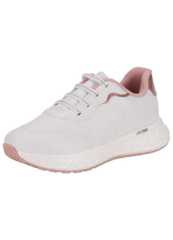 Molekinha - Tênis Infantil Molekinha 2580102 - Branco/Rosa