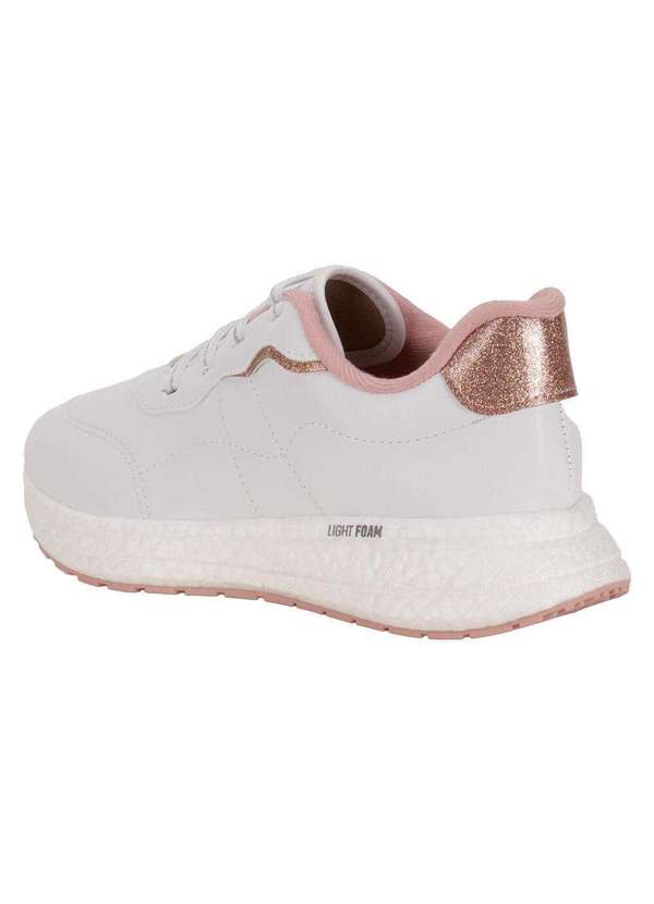 Molekinha - Tênis Infantil Molekinha 2580102 - Branco/Rosa 3