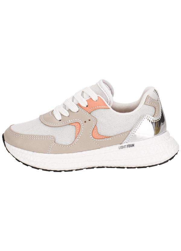 Molekinha - Tênis Infantil Molekinha 2580110 Bege/Laranja 2