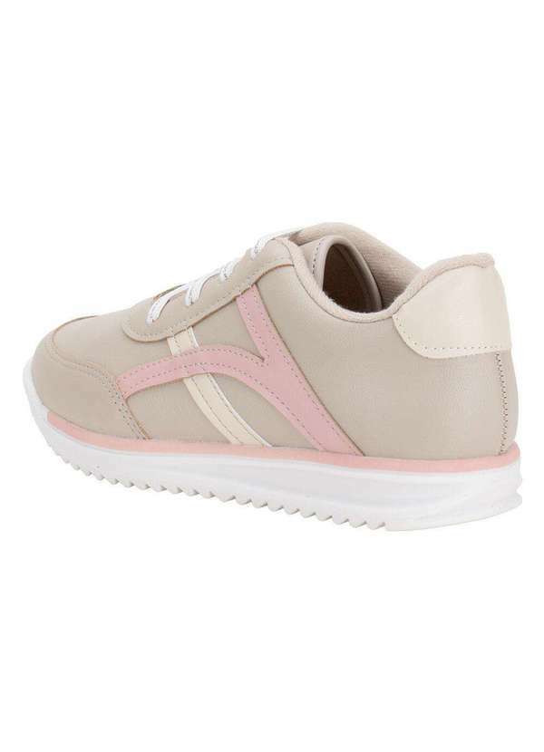 Molekinha - Tênis Infantil Molekinha 2583202 - Bege/Rosa 3