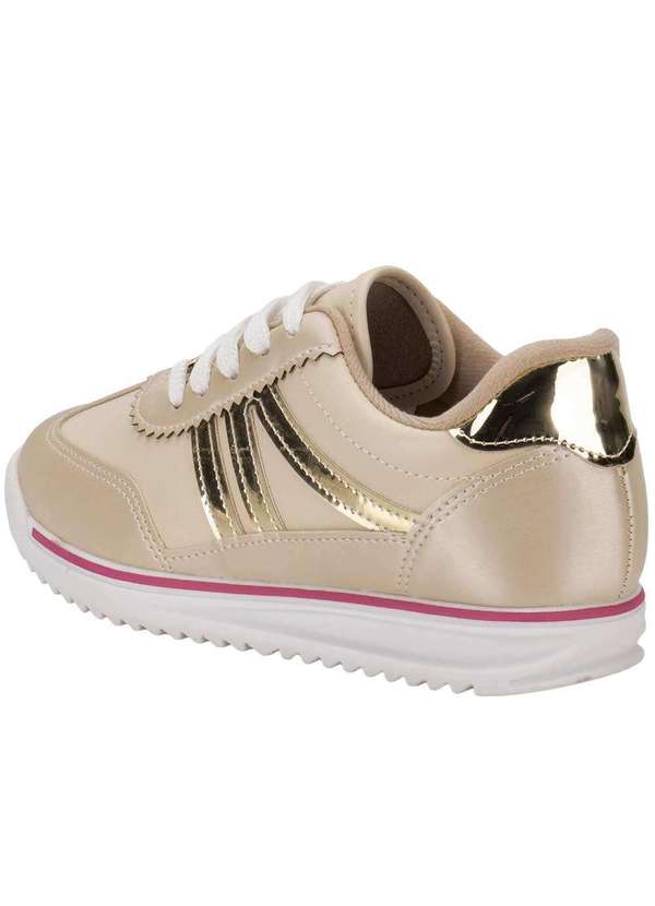 Molekinha - Tênis Infantil Molekinha 2583203 - Bege/Ouro 3