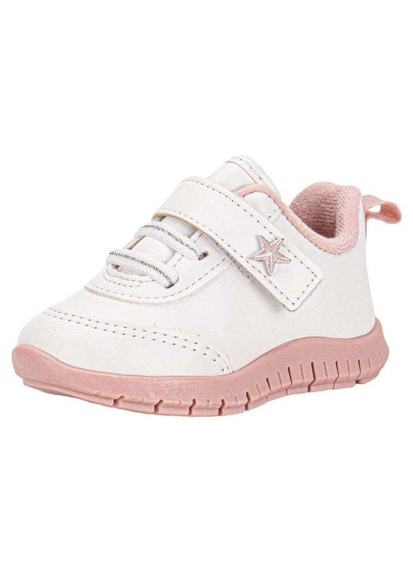 Molekinha - Tênis Infantil Molekinha 2736104 - Branco/Rosa