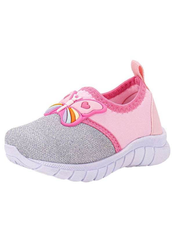 Nayarinha - Tênis Infantil Nayarinha 383tn - Cinza/Rosa