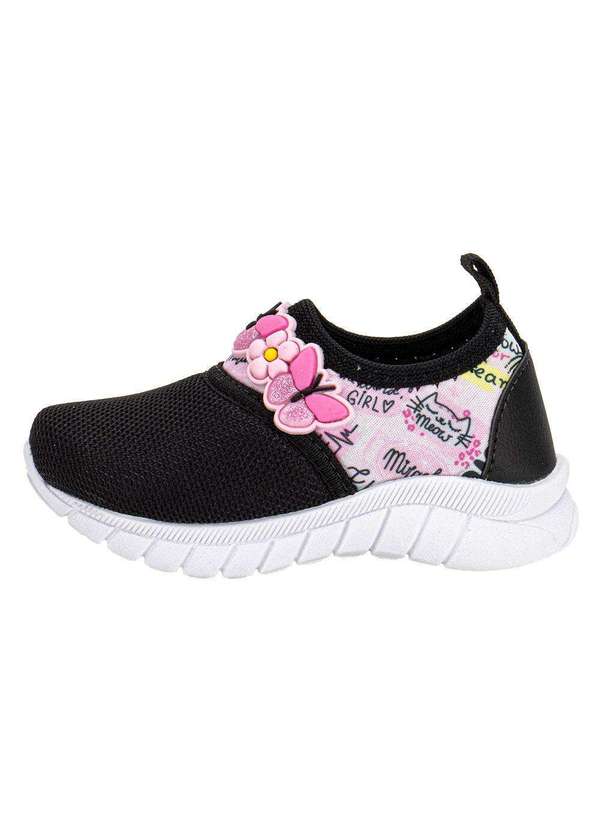 Nayarinha - Tênis Infantil Nayarinha 396 - Preto/Rosa 2