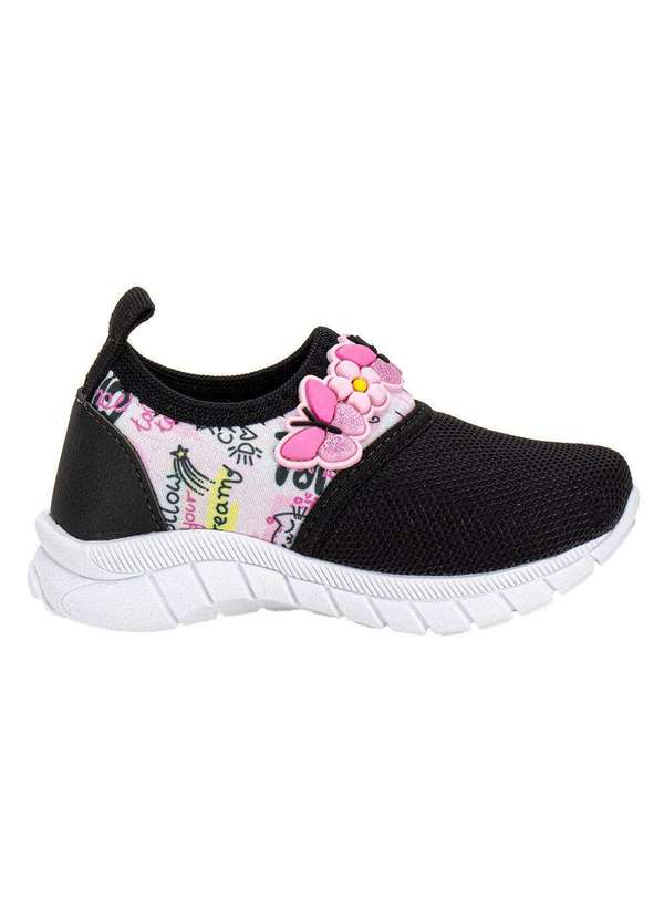 Nayarinha - Tênis Infantil Nayarinha 396 - Preto/Rosa 5