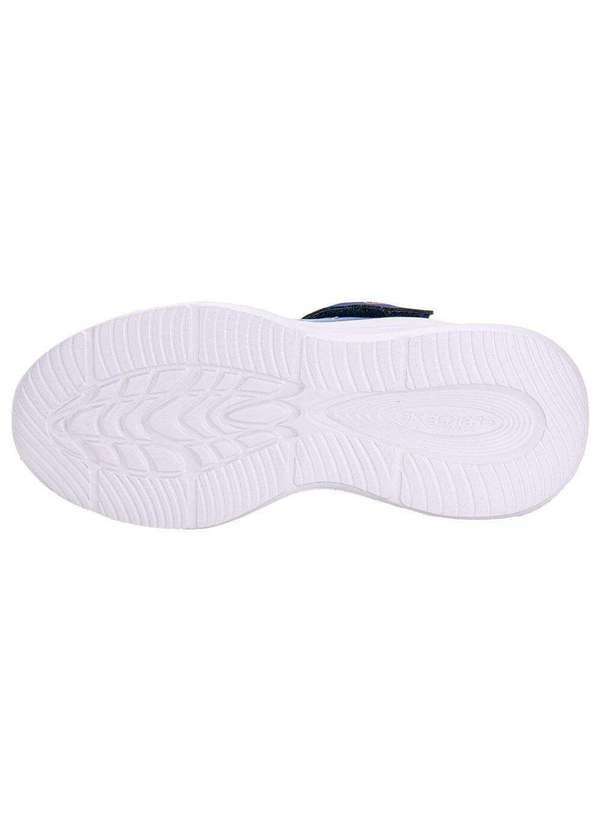 Skechers - Tênis Infantil S Ligths Sola Glow Ombre Deluxe Skechers 303714l - Azul 4