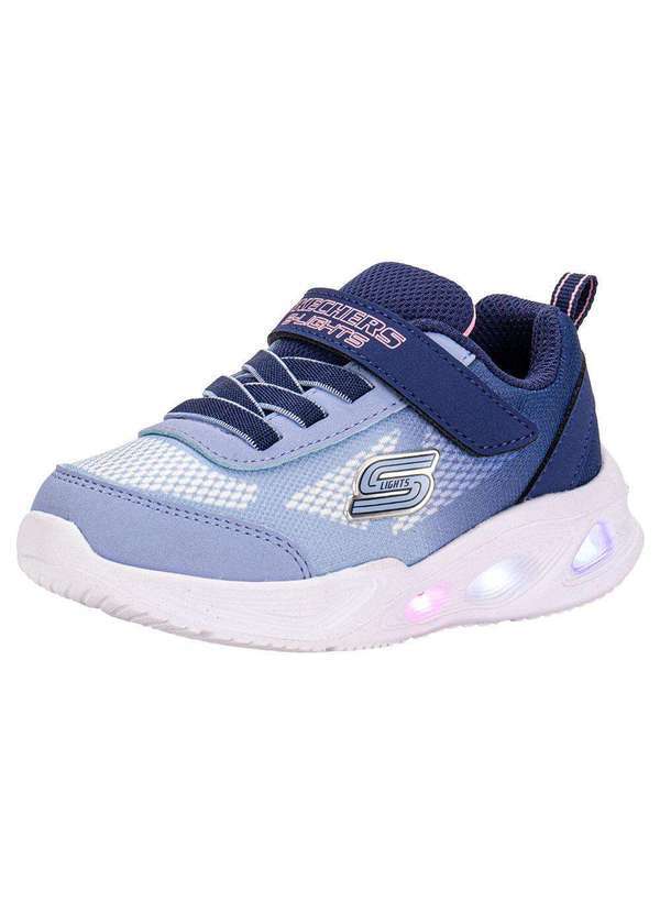 Skechers - Tênis Infantil S Ligths Sola Glow Ombre Deluxe Skechers 303714n - Azul