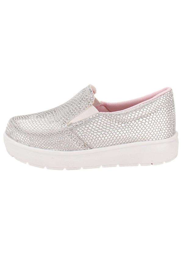 Bella Ninna - Tênis Infantil Slip On Bella Ninna 80042 - Prata 2