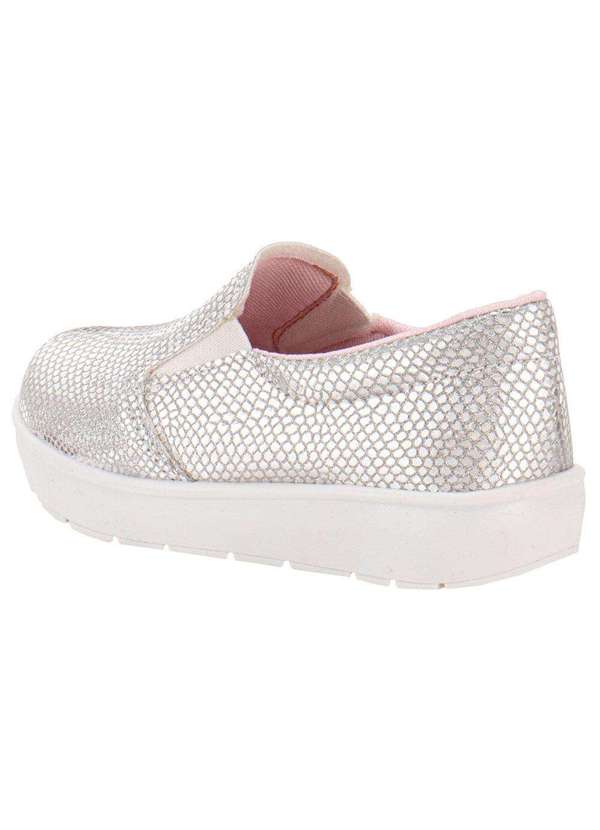 Bella Ninna - Tênis Infantil Slip On Bella Ninna 80042 - Prata 3