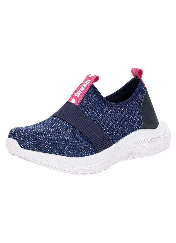 Kids Top - Tênis Infantil Slip On Kids Top 362tn - Marinho/Rosa