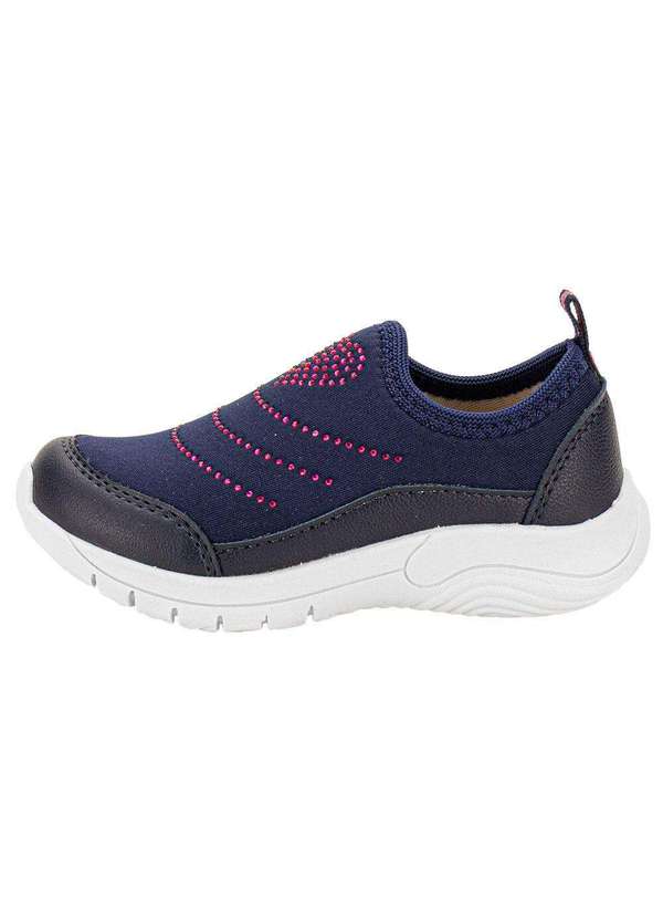 Lily Kids - Tênis Infantil Slip On Lily Kids 19046 - Azul/Rosa 2